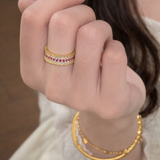 AG Collective Jewelry · Crimson Line Eternity Ring