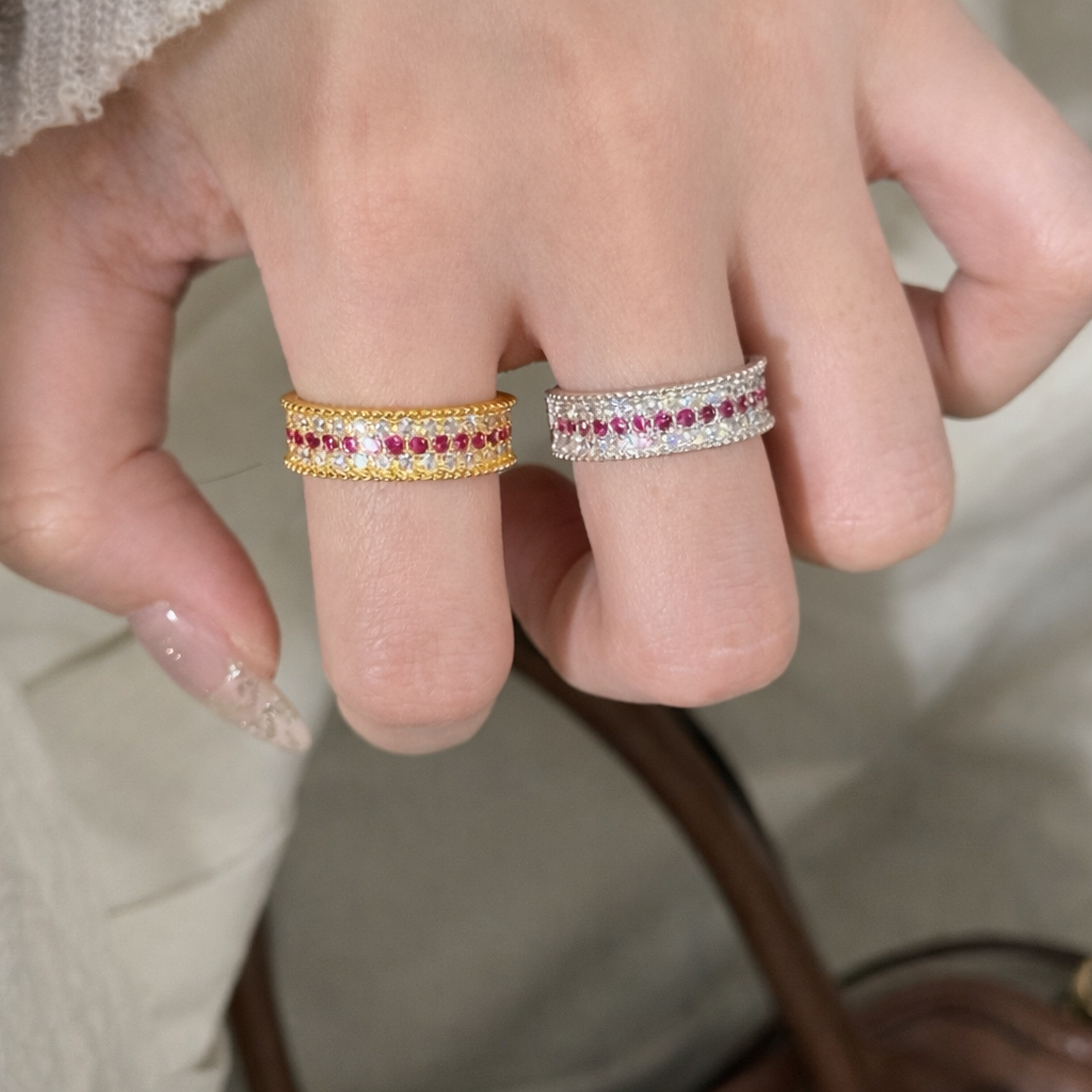 AG Collective Jewelry · Crimson Line Eternity Ring