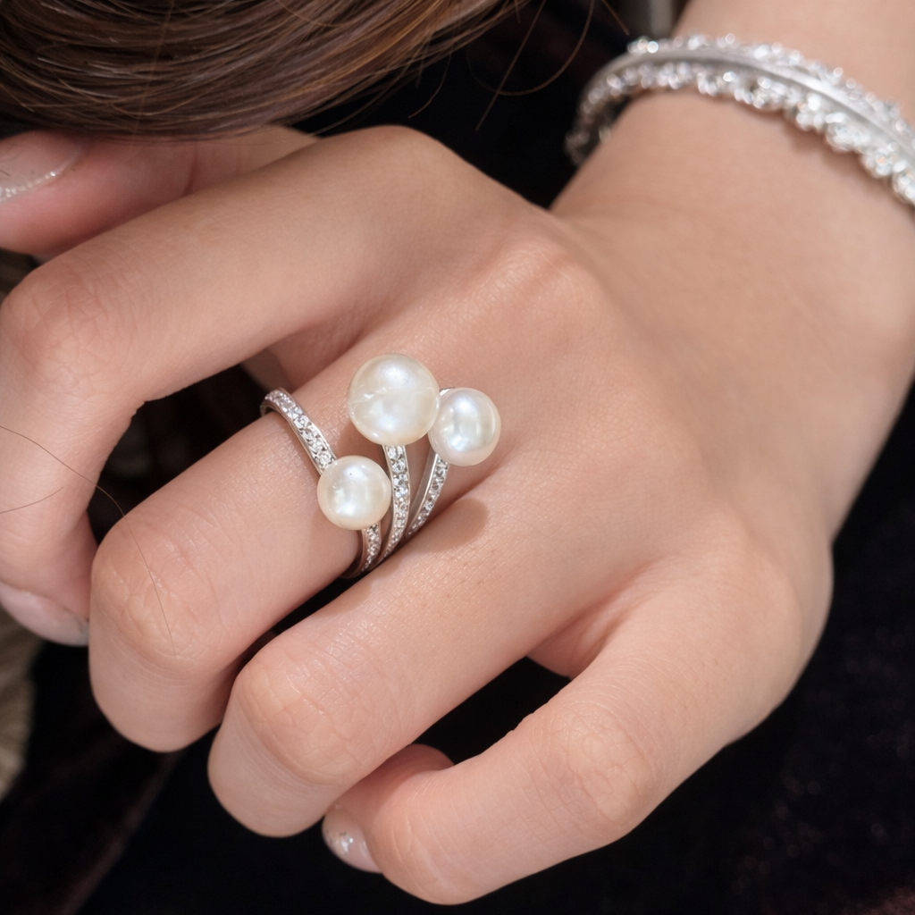 AG Collective Jewelry · Luna Pearl Embrace Ring