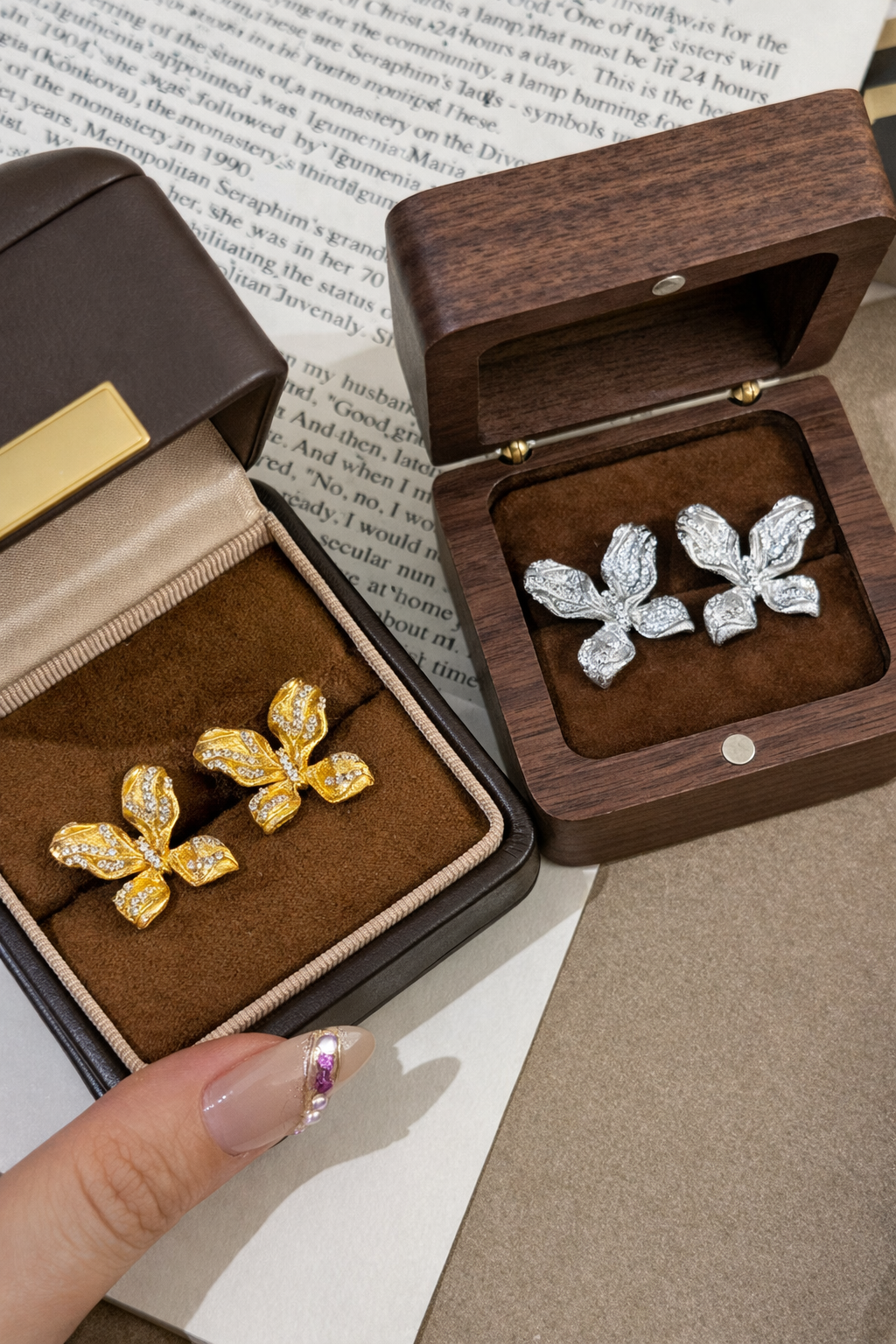 AG Collective Jewelry – Butterfly Bloom Stud Earrings (Gold & Silver)