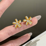 AG Collective Jewelry – Radiant Bow Blossom Stud Earrings