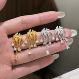 AG Collective Jewelry – Celestial Bloom Tassel Stud Earrings