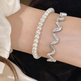 AG Collective Jewelry – Serpentine Wave Bracelet (Gold / Silver)