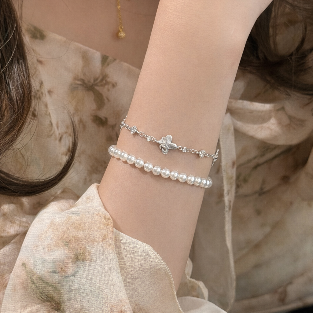 AG Collective Jewelry – Fleur Royale Charm Bracelet (Gold / Silver)