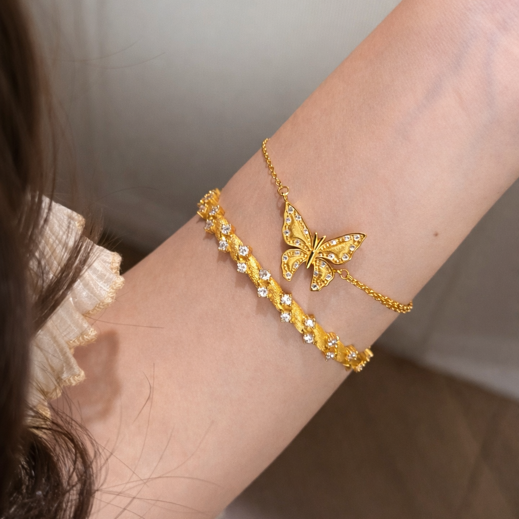 AG Collective Jewelry – Butterfly Lumière Bracelet (Gold / Silver)