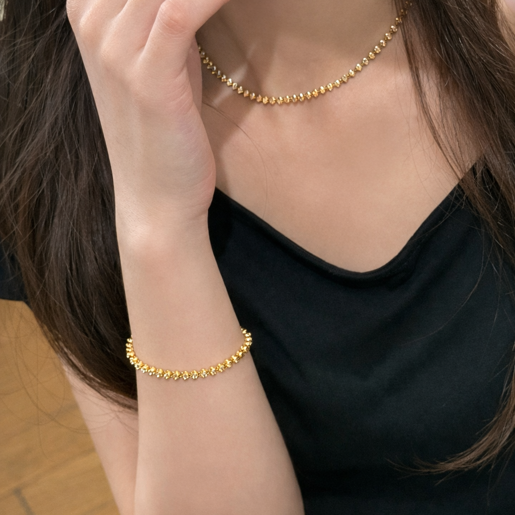 AG Collective Jewelry – Stardust Ripple Bracelet (Gold / Silver)