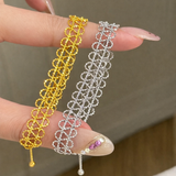 AG Collective Jewelry – Infinity Lace Bracelet (Gold / Silver)