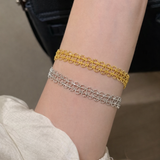 AG Collective Jewelry – Infinity Lace Bracelet (Gold / Silver)