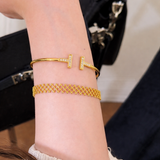 AG Collective Jewelry – Lattice Luxe Bracelet (Gold / Silver)