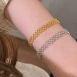 AG Collective Jewelry – Lattice Luxe Bracelet (Gold / Silver)