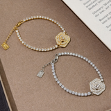AG Collective Jewelry – Rosé Lumière Tennis Bracelet (Gold / Silver)