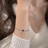 AG Collective Jewelry – Scarlet Heart Duo Bracelet (Gold / Silver)