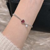 AG Collective Jewelry – Scarlet Heart Duo Bracelet (Gold / Silver)