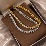 AG Collective Jewelry – Regal Tennis Link Bracelet (Gold / Silver)