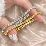 AG Collective Jewelry – Regal Tennis Link Bracelet (Gold / Silver)