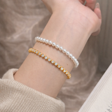 AG Collective Jewelry – Regal Tennis Link Bracelet (Gold / Silver)