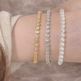 AG Collective Jewelry – Regal Tennis Link Bracelet (Gold / Silver)