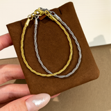 AG Collective Jewelry – Luminé Dual-Tone Silk Chain Bracelet