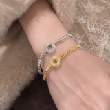 AG Collective Jewelry – Infinity Halo Bead Bracelet (Gold / Silver)