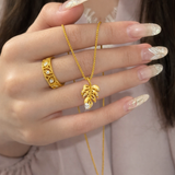 AG Collective Jewelry – Verdant Grace Leaf Necklace