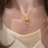 AG Collective Jewelry – Golden Bloom Cascade Necklace