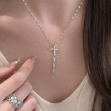 AG Collective Jewelry – Celestial Grace Cross Lariat Necklace