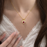 AG Collective Jewelry – Scarlet Lock Heart Necklace