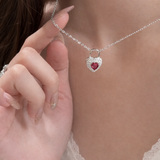 AG Collective Jewelry – Scarlet Lock Heart Necklace