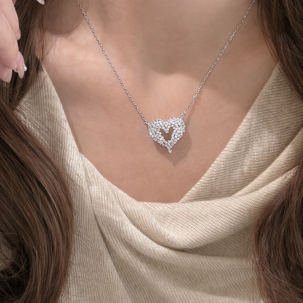 AG Collective Jewelry – Celestial Embrace Heart Necklace