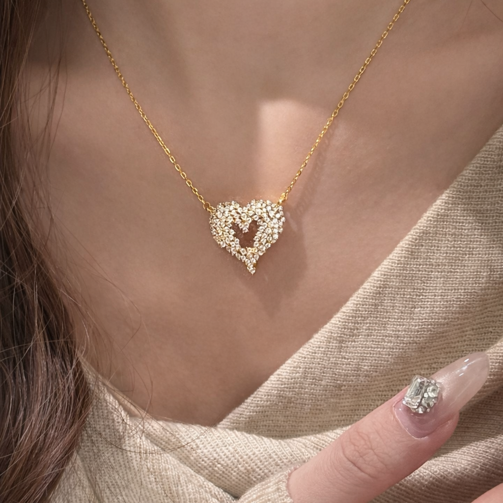 AG Collective Jewelry – Celestial Embrace Heart Necklace