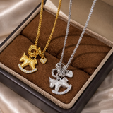 AG Collective Jewelry – Cherished Journey Rocking Horse Charm Necklace