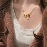 AG Collective Jewelry – Fortune Keepsake Safety Pin Charm Necklace