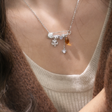 AG Collective Jewelry – Fortune Keepsake Safety Pin Charm Necklace