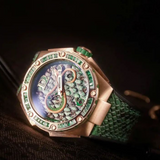 NSquare Snake Queen Automatic Swarovski Crystal Limited Edition Women's Watch - N11.3