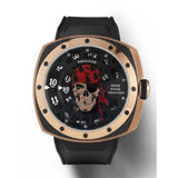 NSquare Nickpuck Black Rubber Strap Men's Watch - N29.1