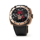 NSquare Nickpuck Black Rubber Strap Men's Watch - N29.1