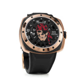 NSquare Nickpuck Black Rubber Strap Men's Watch - N29.1