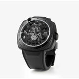 NSquare Nickpuck Black Rubber Strap Men's Watch - N29.2
