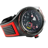 NSquare Racermatic Black Rubber Strap Men's Watch - N38.1