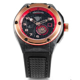 NSquare Racermatic Black Rubber Strap Men's Watch - N38.3