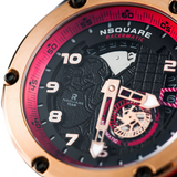NSquare Racermatic Black Rubber Strap Men's Watch - N38.3