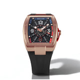 NSquare Gale Chaser Black Silicone Strap Men's Watch - N47.2