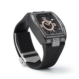 NSquare Gale Chaser Black Silicone Strap Men's Watch - N47.4