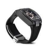 NSquare Gale Chaser Black Silicone Strap Men's Watch - N47.4