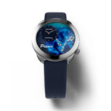 NSquare Astral Pisces Blue Leather Men's Watch - N64.12