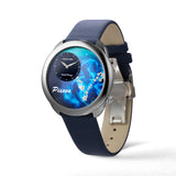 NSquare Astral Pisces Blue Leather Men's Watch - N64.12