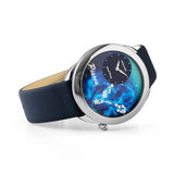 NSquare Astral Pisces Blue Leather Men's Watch - N64.12