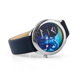 NSquare Astral Mirage Aries Blue Leather Men's Watch N64.1