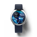 NSquare Astral Mirage Taurus Blue Leather Men's Watch - N64.2