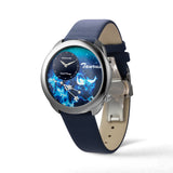 NSquare Astral Mirage Taurus Blue Leather Men's Watch - N64.2